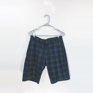 Volcom Corpo Class Black Plaid Dress Short Size 30